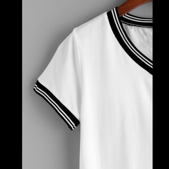 ❗️1 L LEFT ❗️Contrast White T - Picture 2 of 5